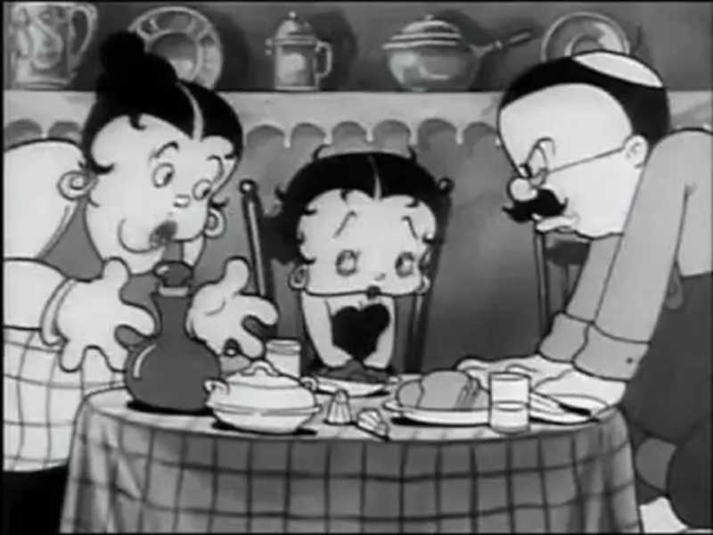 Betty Boop in a scene from Minnie the Moocher (1932)